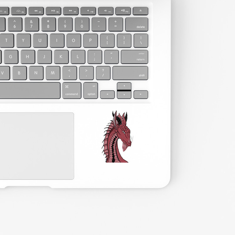 استیکر لپ تاپ و موبایل بووم طرح Red Dragon کد PS150