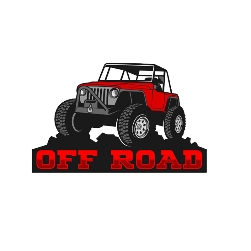 استیکر لپ تاپ طرح Off Road کد STL610