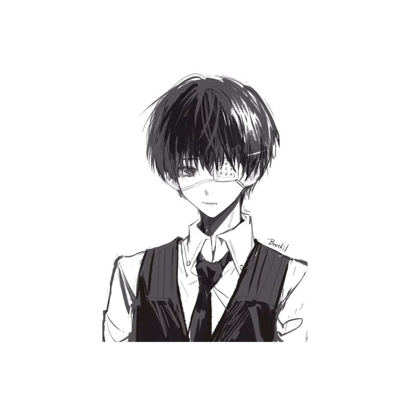 استیکر لپ تاپ و موبایل مدل انیمه طرح توکیو غول کن کانکی Tokyo Ghoul Ken Kaneki کد 2481