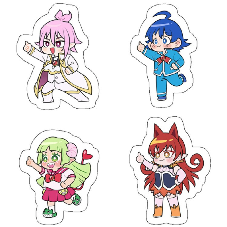 استیکر مدل Mairimashita! Iruma-kun Chibis بسته 4 عددی