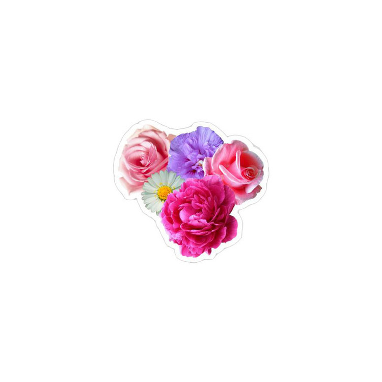 استیکر لپ تاپ طرح گل کد 002