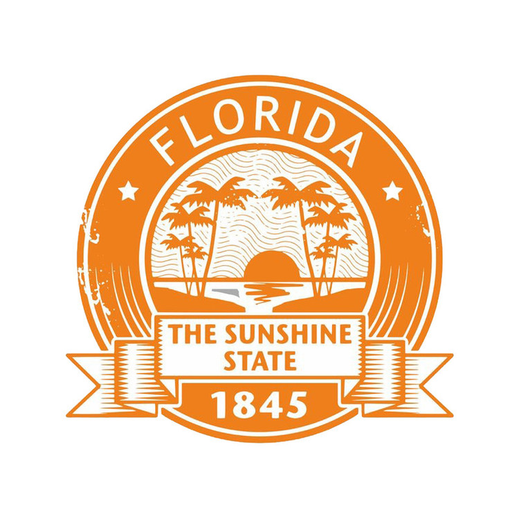 استیکر لپ تاپ طرح Florida کد STL1135