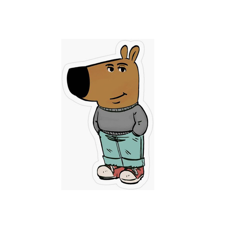 استیکر تزئینی موبایل و تبلت رنجی شاپ طرح Chill guy کد A10