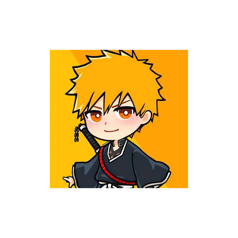 استیکر لپ تاپ و موبایل مدل انیمه طرح Bleach Ichigo Kurosaki کد 2881