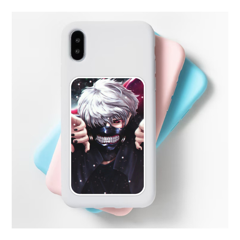 استیکر لپ تاپ و موبایل گوفی طرح انیمه توکیو غول مدل kaneki s3