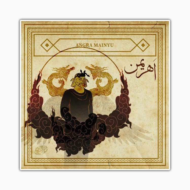 استیکر لپ تاپ و موبایل بووم طرح افسانه ایران قدیم مدل اهریمن کد TR67