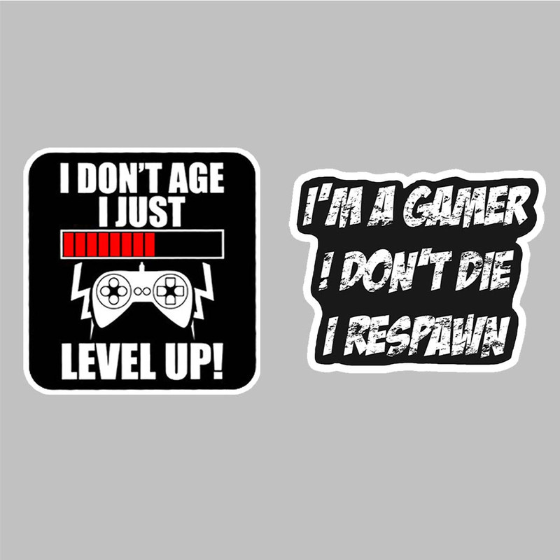 استیکر لپ تاپ کارنیکا طرح گیمر مدل gamer-2222255 مجموعه 2 عددی