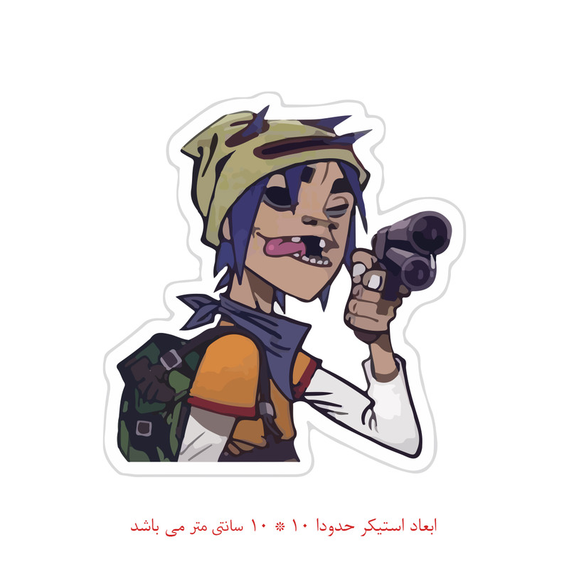 استیکر لپ تاپ طرح انیمه کد 1321