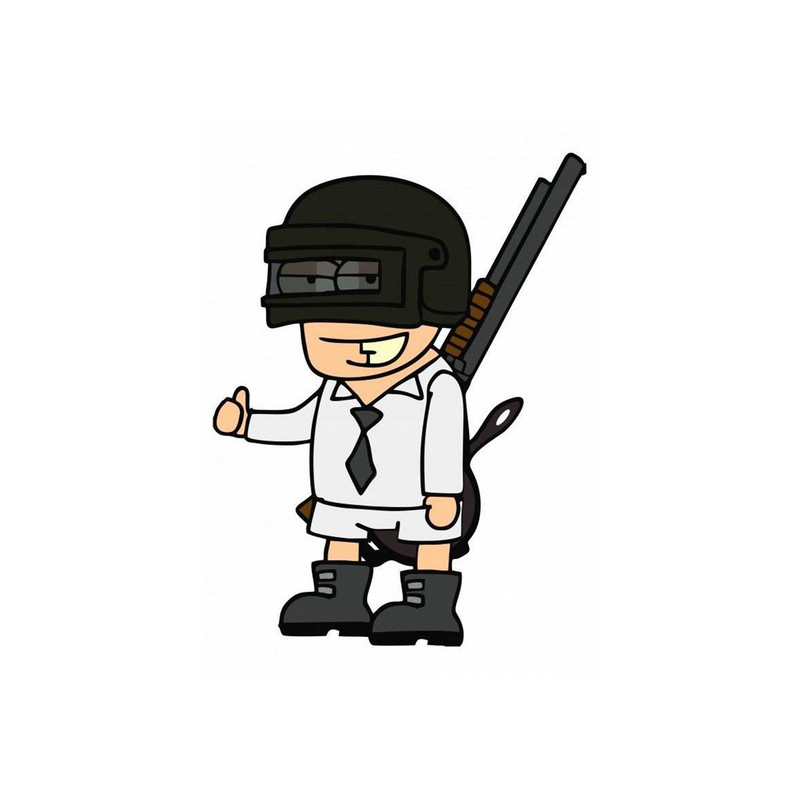 استیکر لپ تاپ و موبایل مدل بازی طرح pubg Player Unknwn's Battle Grounds کد 1891