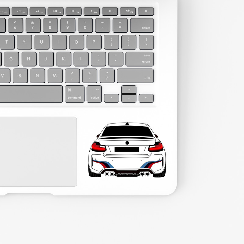 استیکر لپ تاپ و موبایل بووم طرح ماشین مدل BMW M3 کد ZX016