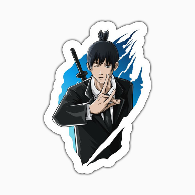 استیکر لپ تاپ و موبایل بووم طرح Anime Chainsaw Man مدل Aki کد PS77