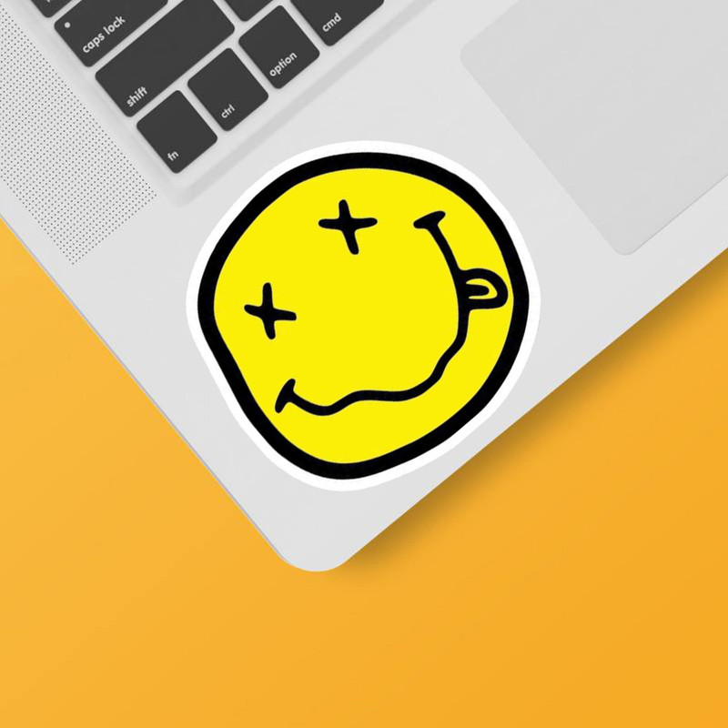استیکر لپ تاپ و موبایل گوفی طرح ایموجی مدل smily مجموعه 3 عددی