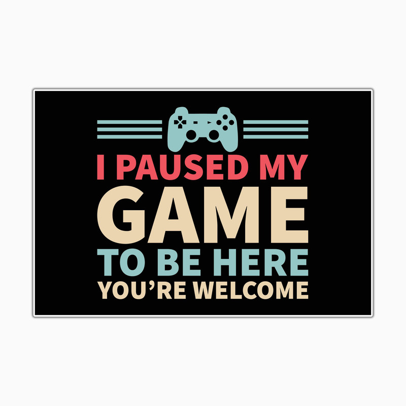 استیکر لپ تاپ و موبایل بووم طرح Gaming کد MA112