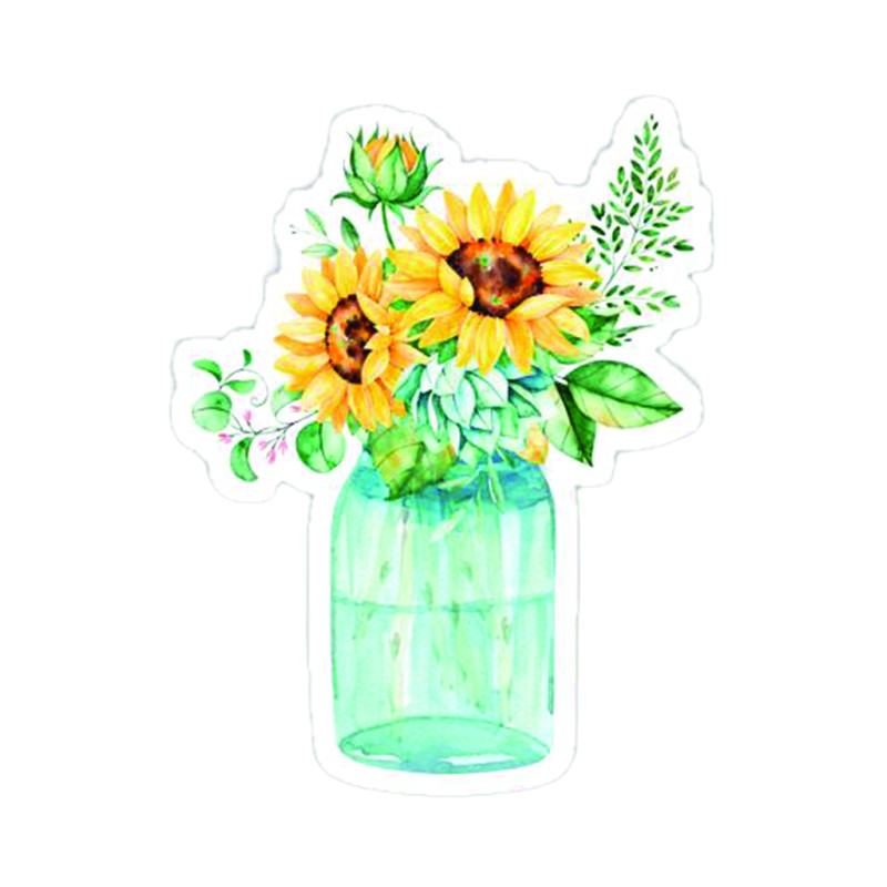 استیکر لپ تاپ طرح گل کد 2775