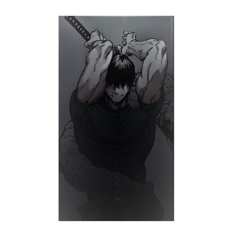 استیکر لپ تاپ و موبایل مدل انیمه طرح جوجوتسو کایسن توجی فوشیگورو Jujutsu Kaisen Toji Fushiguro کد 448