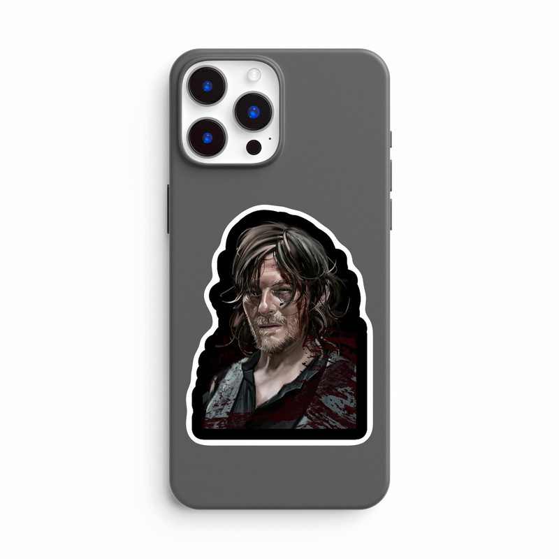 استیکر لپ تاپ و موبایل بووم طرح سریال Walkind Dead مدل Daryl Dixon کد FR71