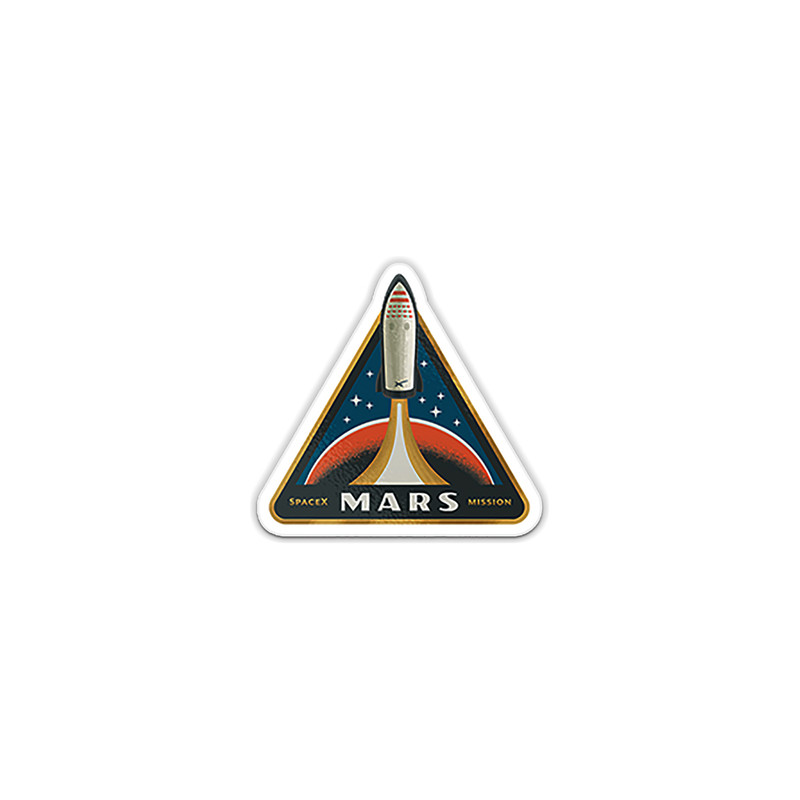 استیکر لپ تاپ طرح spaceX_mars_mission کد 14