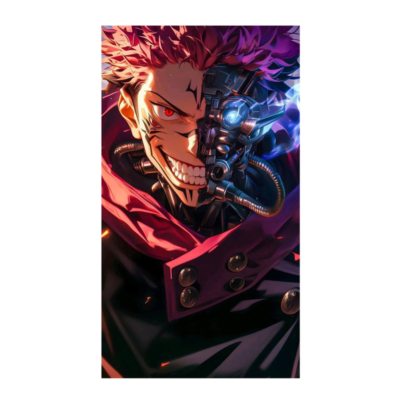 استیکر لپ تاپ و موبایل مدل انیمه طرح جوجوتسو کایسن ریومن سوکونا jujutsu kaisen ryomen sukuna کد 629