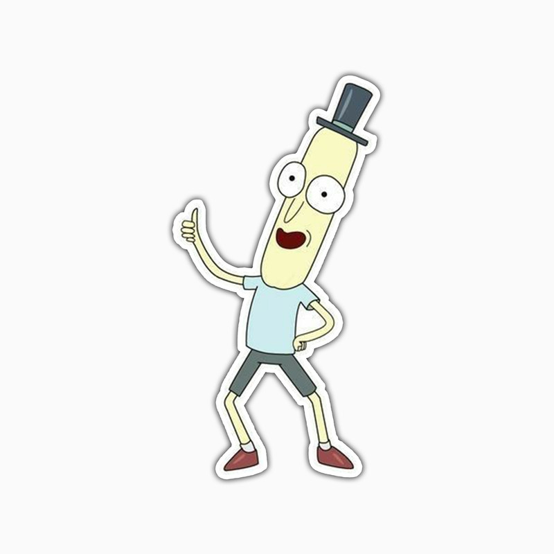 استیکر لپ تاپ و موبایل بووم طرح ریک و مورتی مدل Mr.poopybutthole کد ET45
