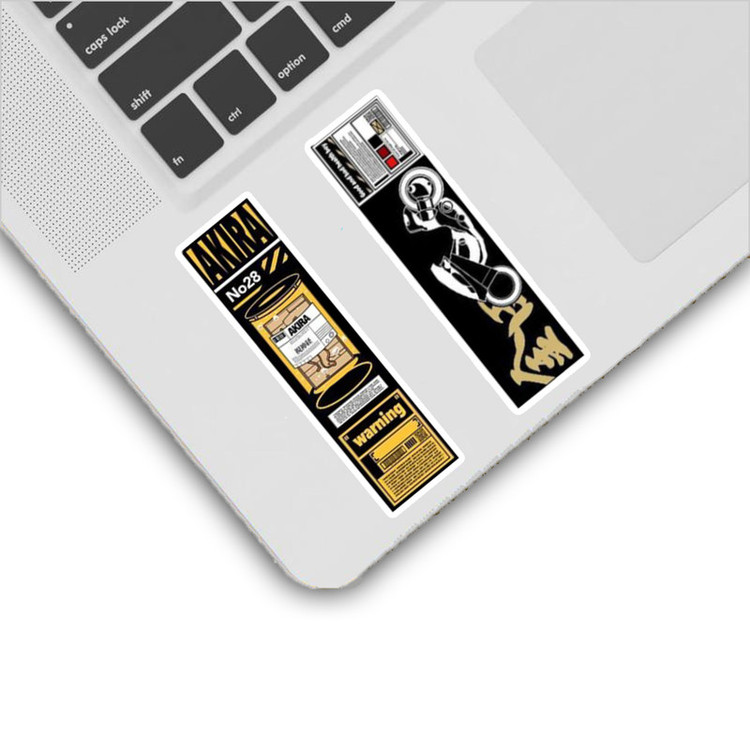 استیکر لپ تاپ و موبایل گوفی طرح انیمه مدل Banner Akira مجموعه 4 عددی