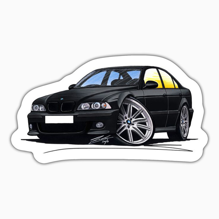 استیکر لپ تاپ و موبایل بووم طرح ماشین مدل BMW M5 کد ZX020
