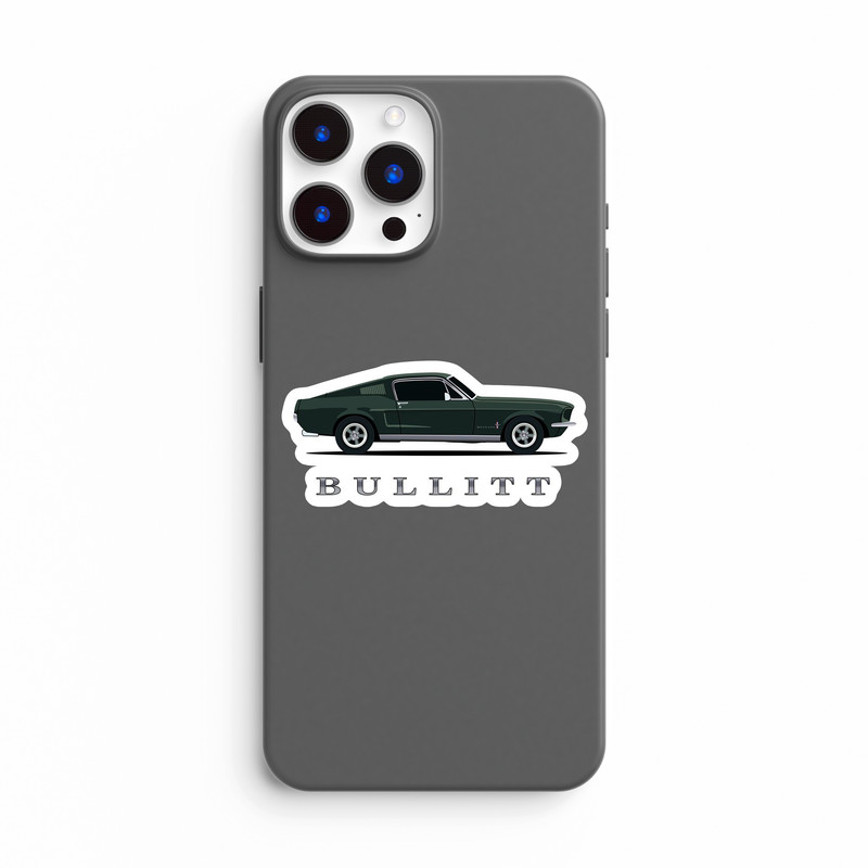 استیکر لپ تاپ بووم طرح ماشین مدل Mustang Bullitt کد JC16