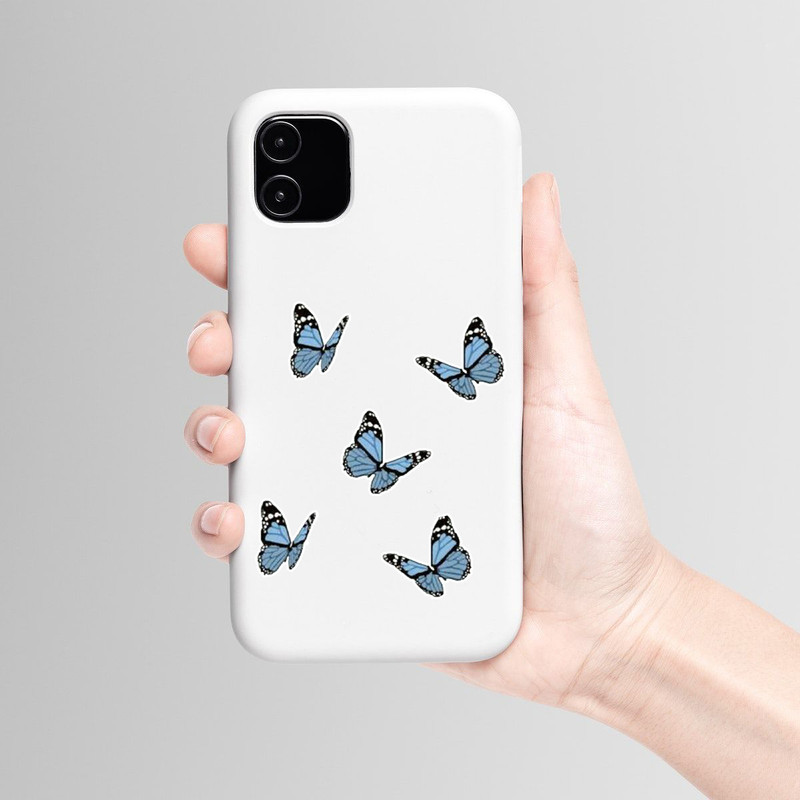 استیکر لپ تاپ و موبایل بووم طرح پروانه کد 167 مدل butterfly مجموعه 8 عددی