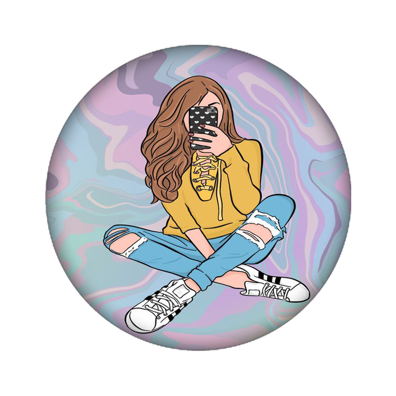 استیکر لپ تاپ طرح دختر کد 4379