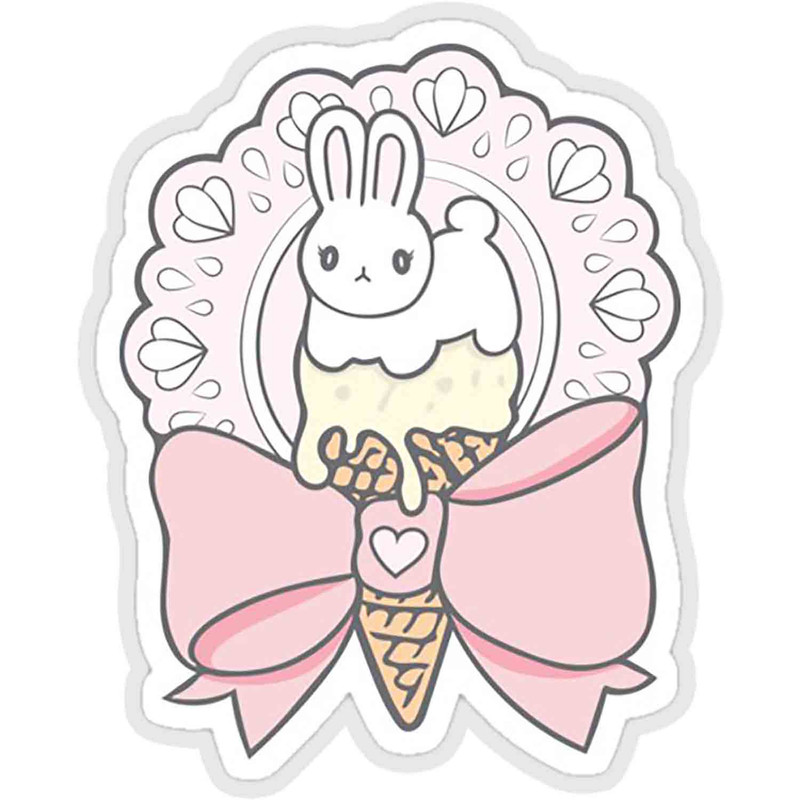 استیکر لپ تاپ طرح bunny treats کدST267