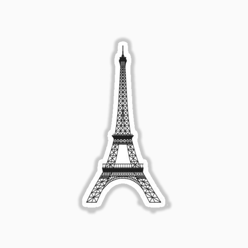 استیکر لپ تاپ و موبایل بووم طرح ایفل کد  107