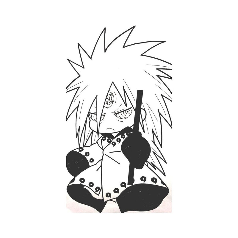 استیکر لپ تاپ و موبایل مدل انیمه طرح ناروتو مادارا اوچیها Naruto Madara Uchiha کد 6057