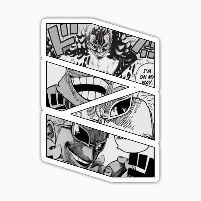 استیکر لپ تاپ و موبایل بووم طرح انیمه Onepiece مدل Joker کد MD65