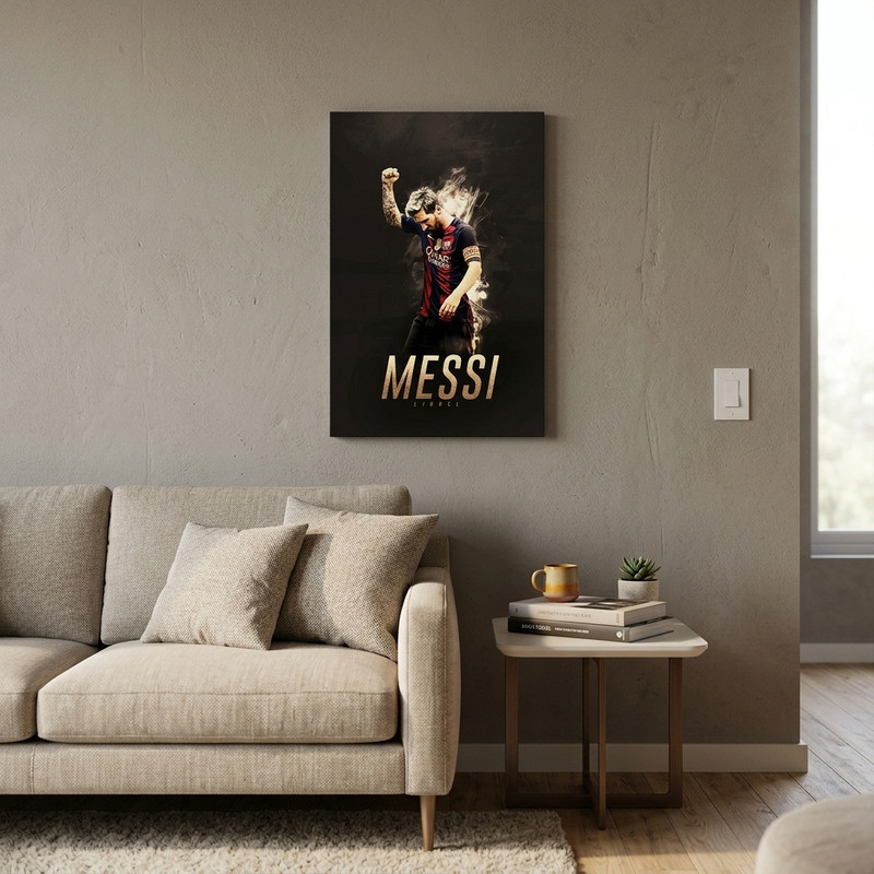 تابلو شاسی گالری دیکوماس طرح لیونل مسی کد Messi DMS-T123