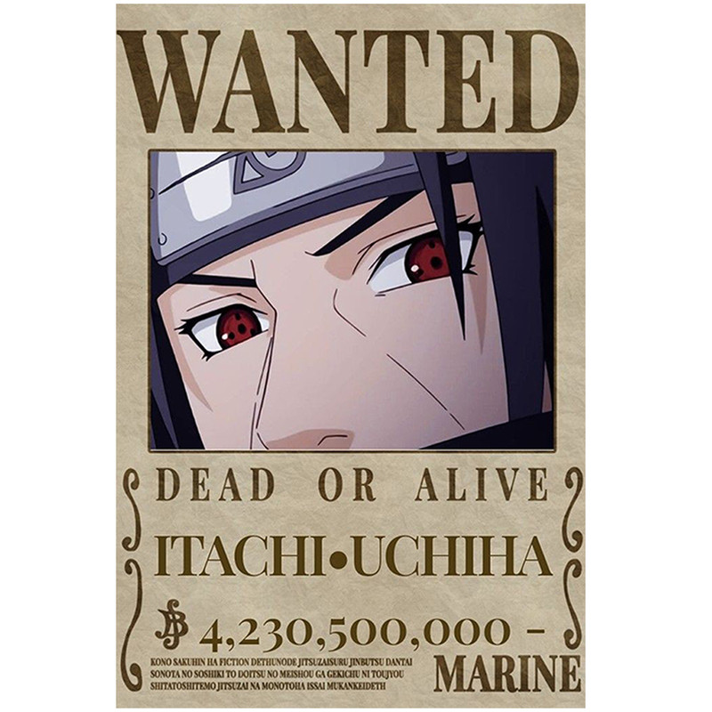 پوستر مدل تحت تعقیب مدل انیمه ناروتو Naruto طرح ایتاچی اوچیها itachi کد 943