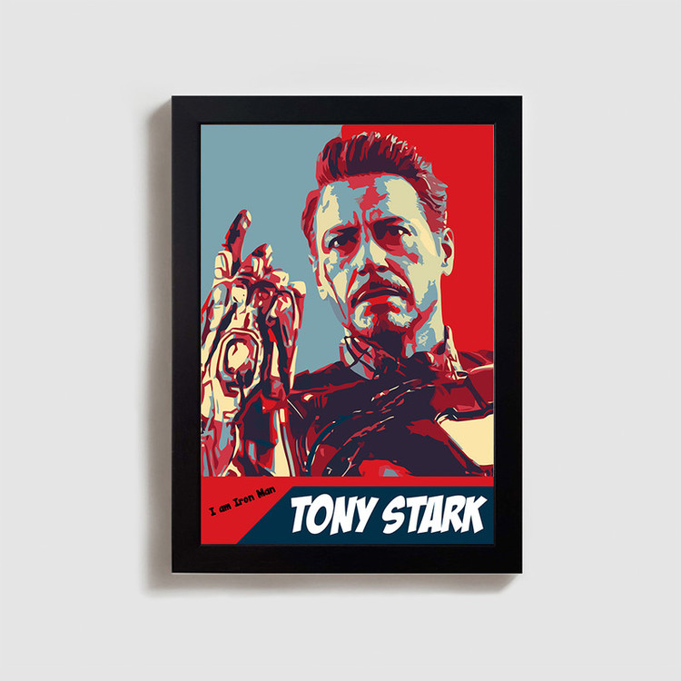 تابلو مدل مارول اونجرز تونی استارک marvel avengers tony stark کد BL76