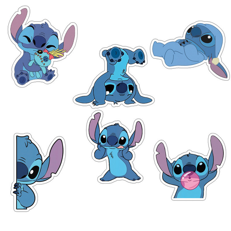 استیکر لپ تاپ طرح استیچ مجموعه 6 عددی
