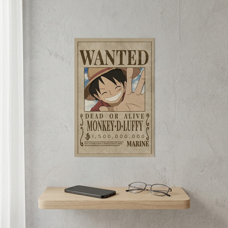 پوستر مدل تحت تعقیب وان پیس One piece طرح لوفی Luffy کد 676