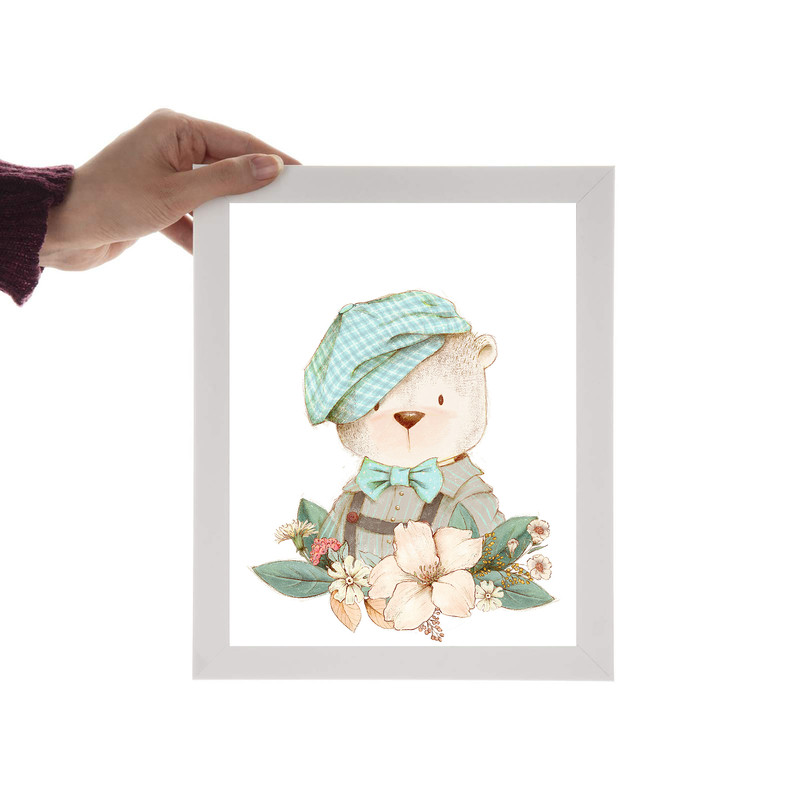 تابلو اتاق کودک و نوزاد الفاپ مدل خرس کد Cute Bear 001
