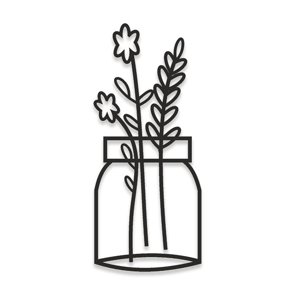 دیوارکوب طرح گلدان کد s300