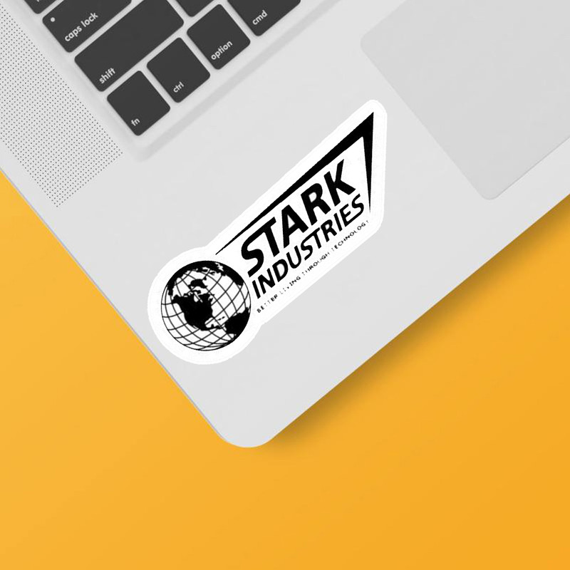استیکر لپ تاپ و موبایل بووم طرح مارول کد 115 مدل stark inc