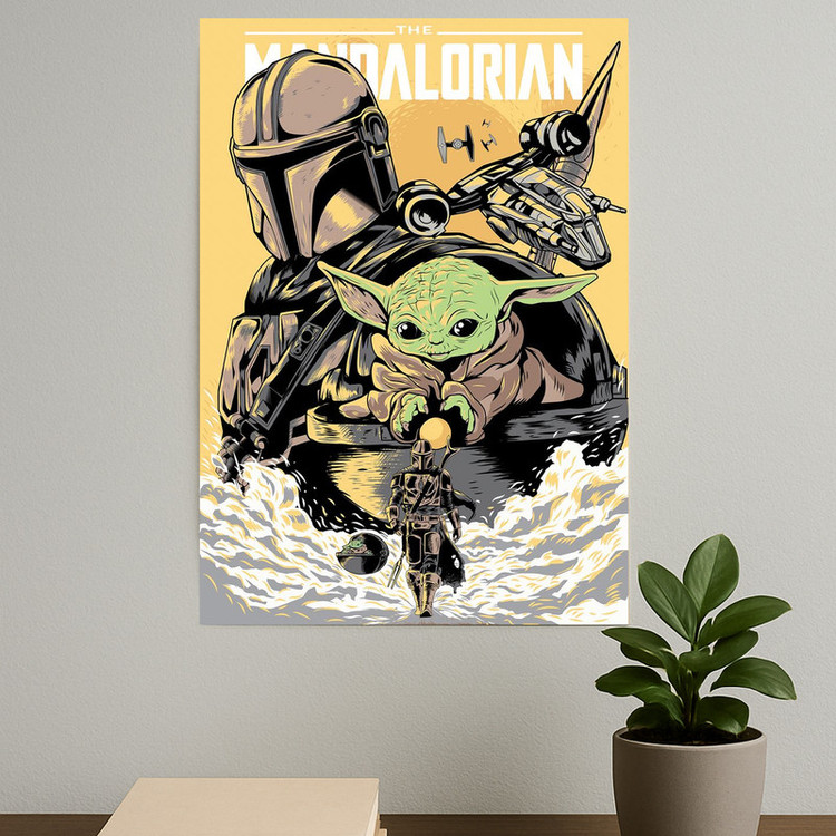 پوستر طرح بیبی یودا Baby yoda مدل 11011