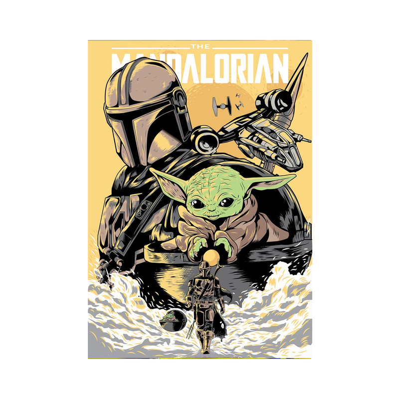 پوستر طرح بیبی یودا Baby yoda مدل 11011