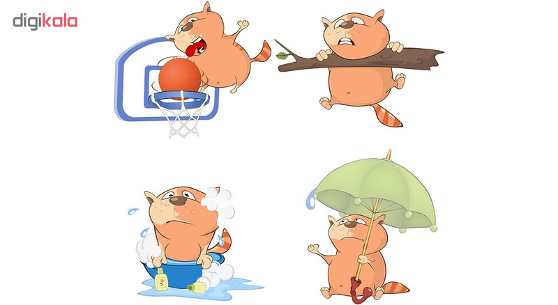 استیکر کلید و پریز طرح با مزه ها
