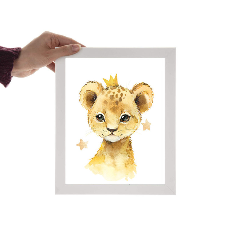تابلو اتاق کودک مدل Elfap_Safari Animals بسته 2 عددی