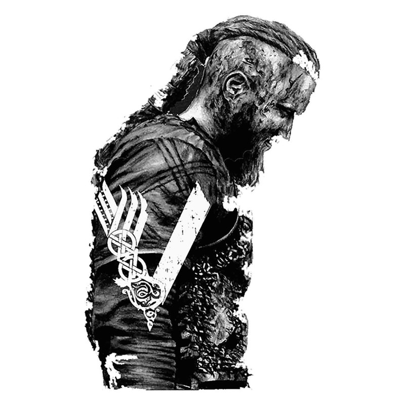 استیکر لپ تاپ طرح KING RAGNAR LOTHBROK - VIKINGS کد ST1070