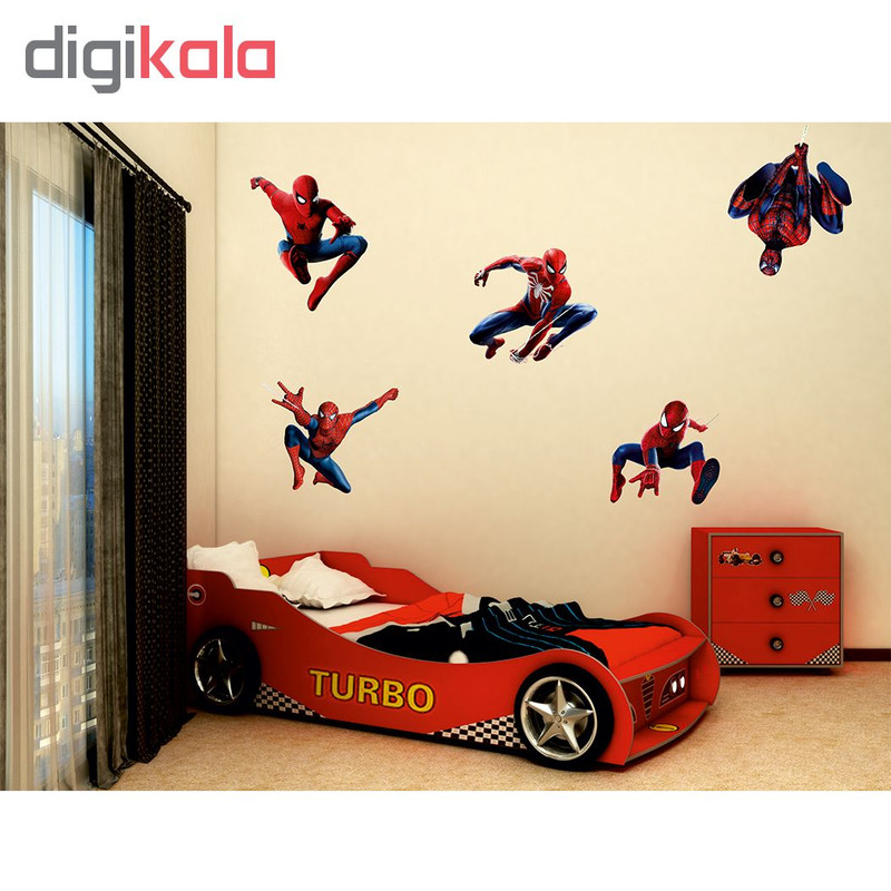 استیکر طرح Spiderman کد 03 بسته 5 عددی