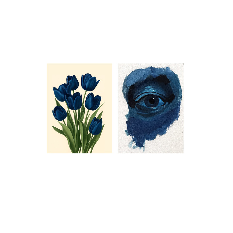پوستر مدل Blue side 11033 مجموعه 5 عددی