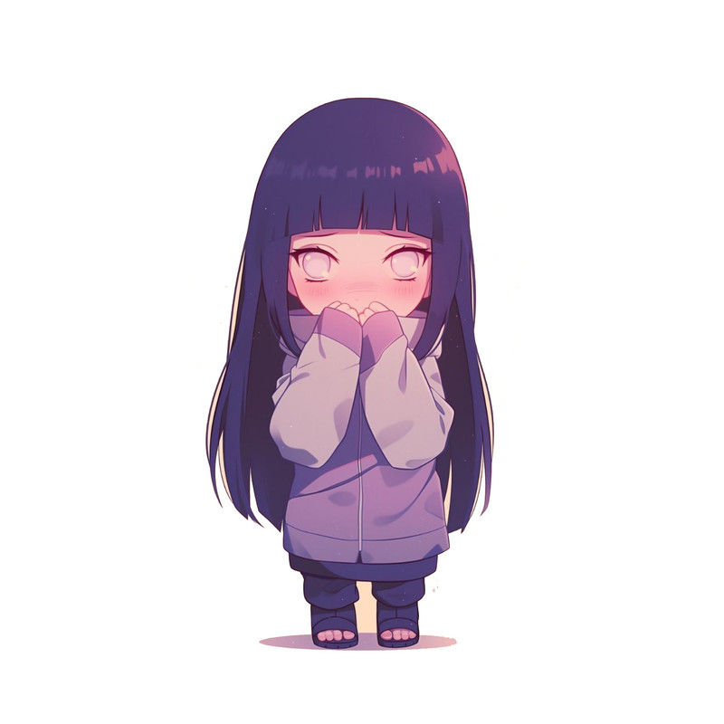 استیکر لپ تاپ و موبایل مدل انیمه طرح ناروتو هیناتا هیوگا Naruto Hinata Hyuga کد 1392