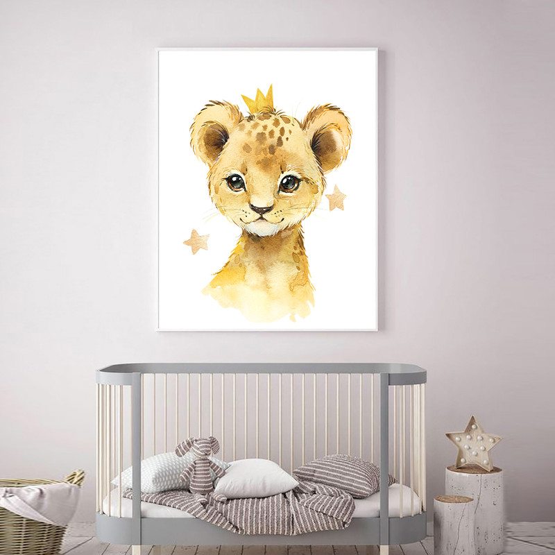 تابلو کودک مدل Safari Lion