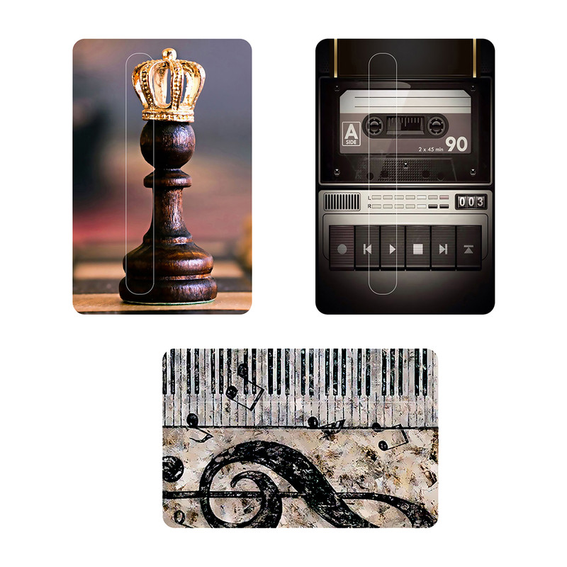 استیکر کارت پیکسل میکسل مدل نوستالژی قدیمی مجموعه 3 عددی
